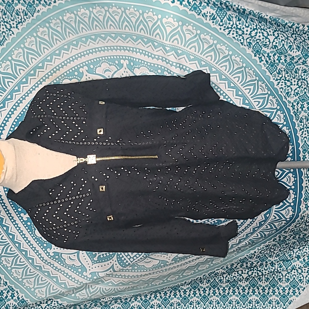 Anne Klein 3/4 Eyelet Blouse
